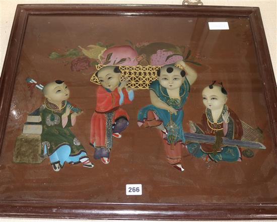 A Japanese printed panel 49.5 x 58cm